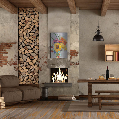 Luxe Metal Art 'Falling For You' by St. Hilaire Elizabeth, Metal Wall Art,24x36