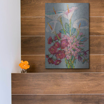 Luxe Metal Art 'Happy Day!' by St. Hilaire Elizabeth, Metal Wall Art,12x16