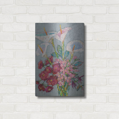 Luxe Metal Art 'Happy Day!' by St. Hilaire Elizabeth, Metal Wall Art,16x24