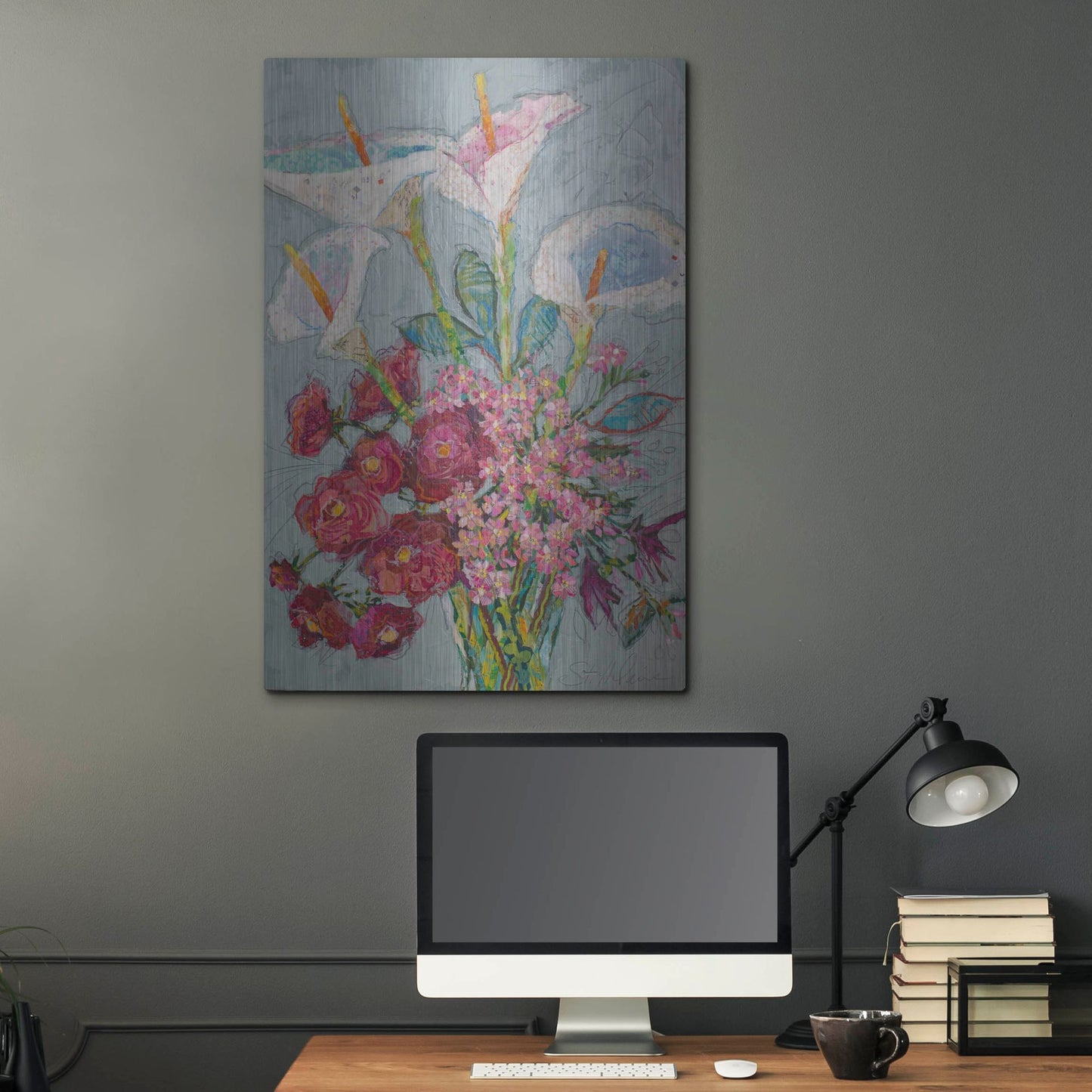 Luxe Metal Art 'Happy Day!' by St. Hilaire Elizabeth, Metal Wall Art,24x36