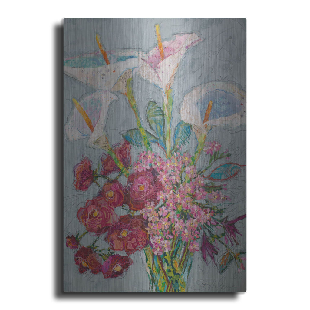 Luxe Metal Art 'Happy Day!' by St. Hilaire Elizabeth, Metal Wall Art