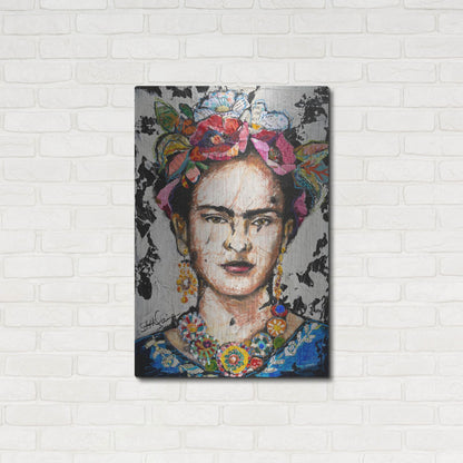 Luxe Metal Art 'Frida' by St. Hilaire Elizabeth, Metal Wall Art,24x36