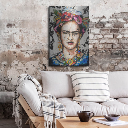 Luxe Metal Art 'Frida' by St. Hilaire Elizabeth, Metal Wall Art,24x36