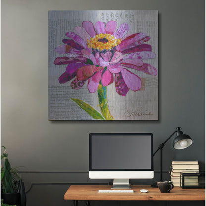 Luxe Metal Art 'Z is for Zinnia' by St. Hilaire Elizabeth, Metal Wall Art,36x36