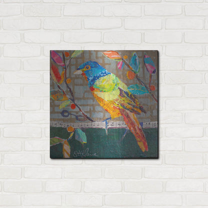 Luxe Metal Art 'Bunting Blue' by St. Hilaire Elizabeth, Metal Wall Art,24x24