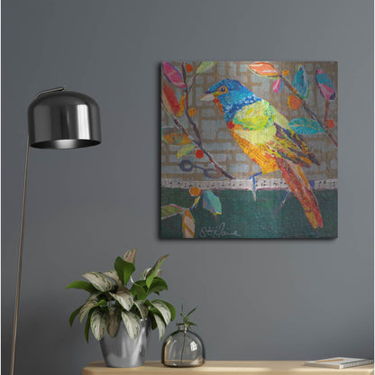 Luxe Metal Art 'Bunting Blue' by St. Hilaire Elizabeth, Metal Wall Art,24x24