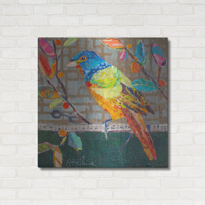 Luxe Metal Art 'Bunting Blue' by St. Hilaire Elizabeth, Metal Wall Art,36x36