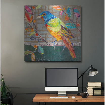 Luxe Metal Art 'Bunting Blue' by St. Hilaire Elizabeth, Metal Wall Art,36x36