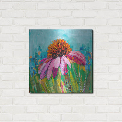 Luxe Metal Art 'Coneflower' by St. Hilaire Elizabeth, Metal Wall Art,24x24