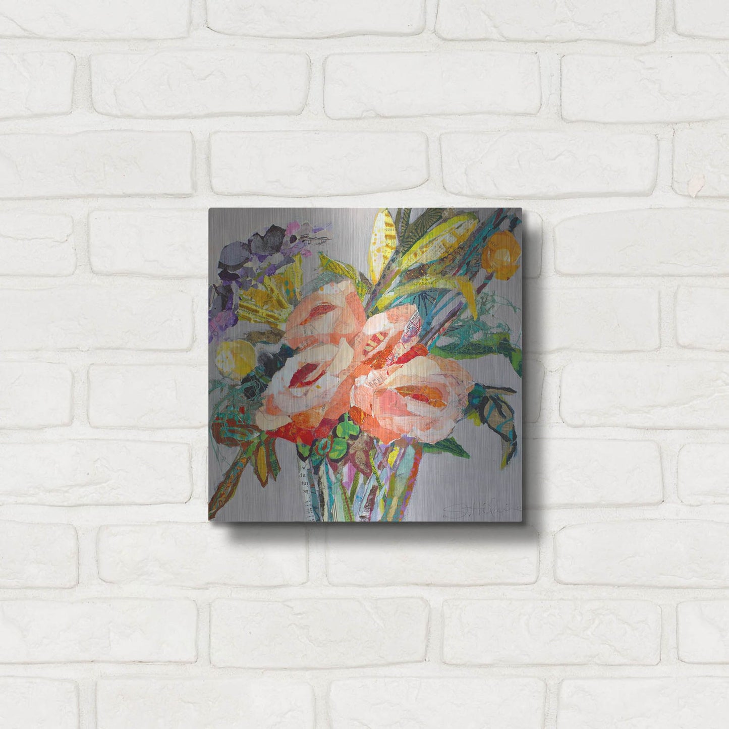 Luxe Metal Art 'Sweet Mexico' by St. Hilaire Elizabeth, Metal Wall Art,12x12