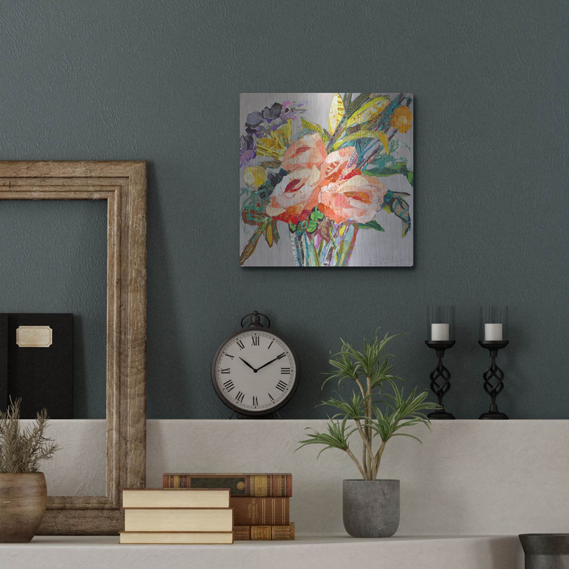 Luxe Metal Art 'Sweet Mexico' by St. Hilaire Elizabeth, Metal Wall Art,12x12