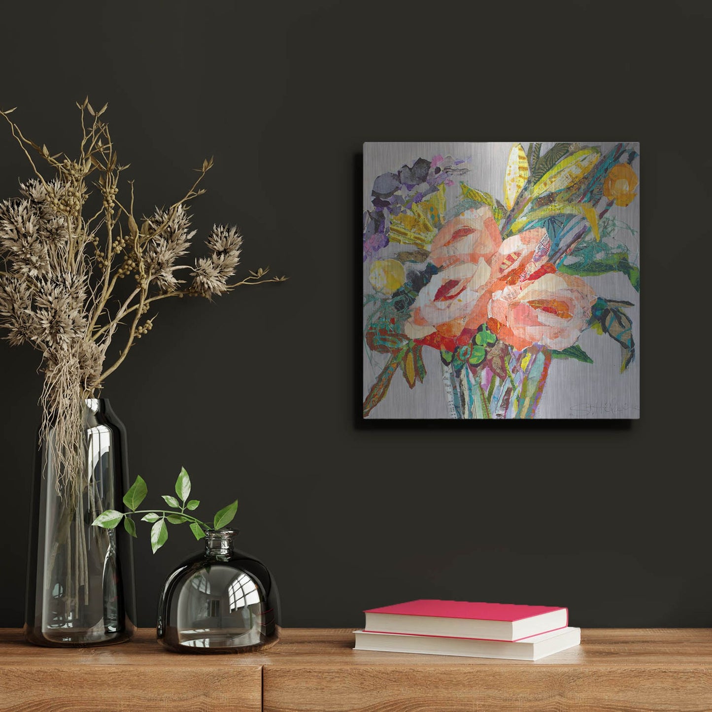 Luxe Metal Art 'Sweet Mexico' by St. Hilaire Elizabeth, Metal Wall Art,12x12