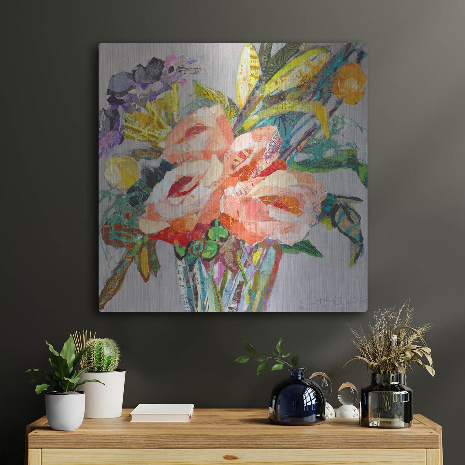 Luxe Metal Art 'Sweet Mexico' by St. Hilaire Elizabeth, Metal Wall Art,24x24