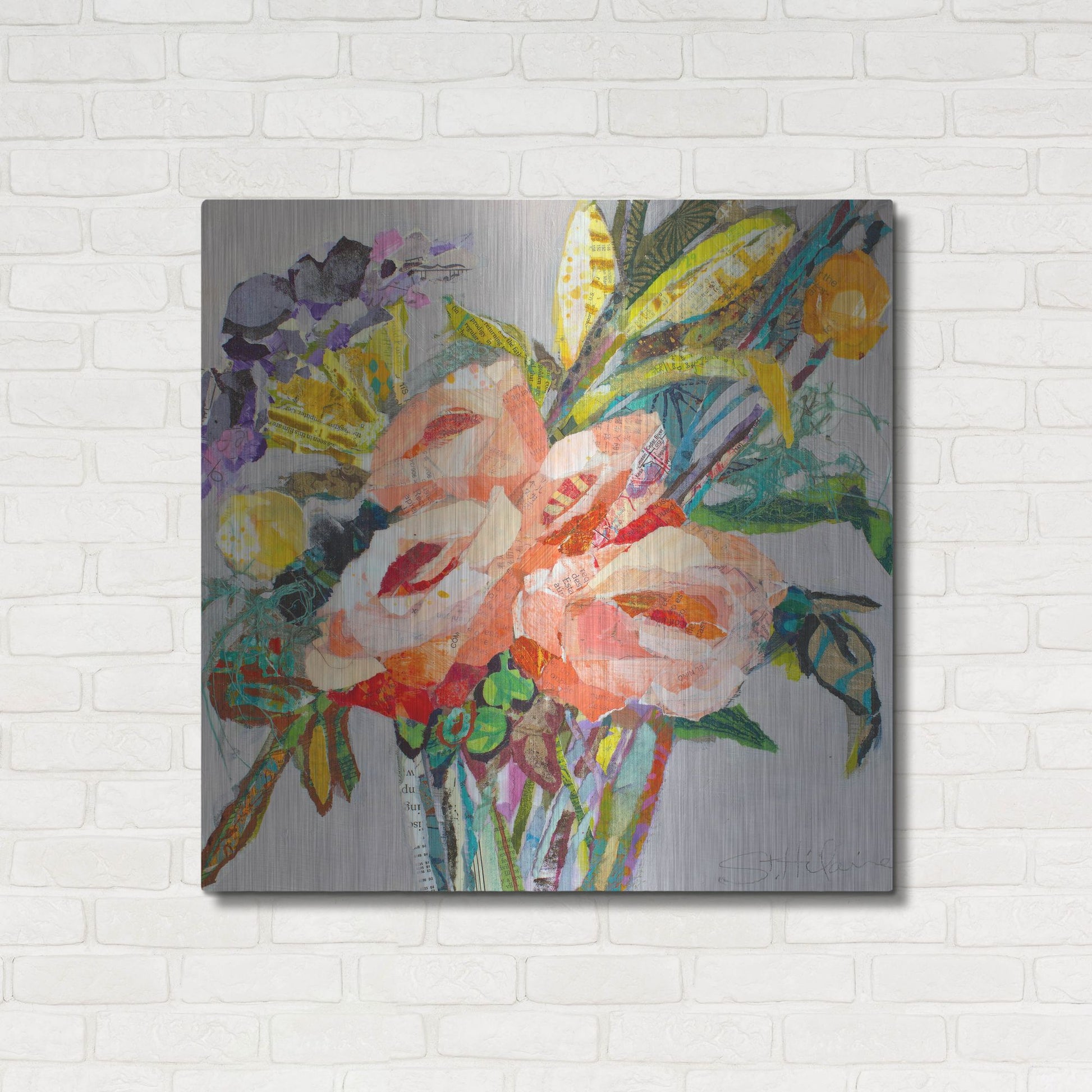 Luxe Metal Art 'Sweet Mexico' by St. Hilaire Elizabeth, Metal Wall Art,36x36