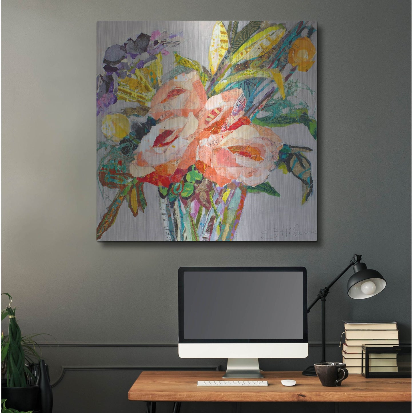 Luxe Metal Art 'Sweet Mexico' by St. Hilaire Elizabeth, Metal Wall Art,36x36