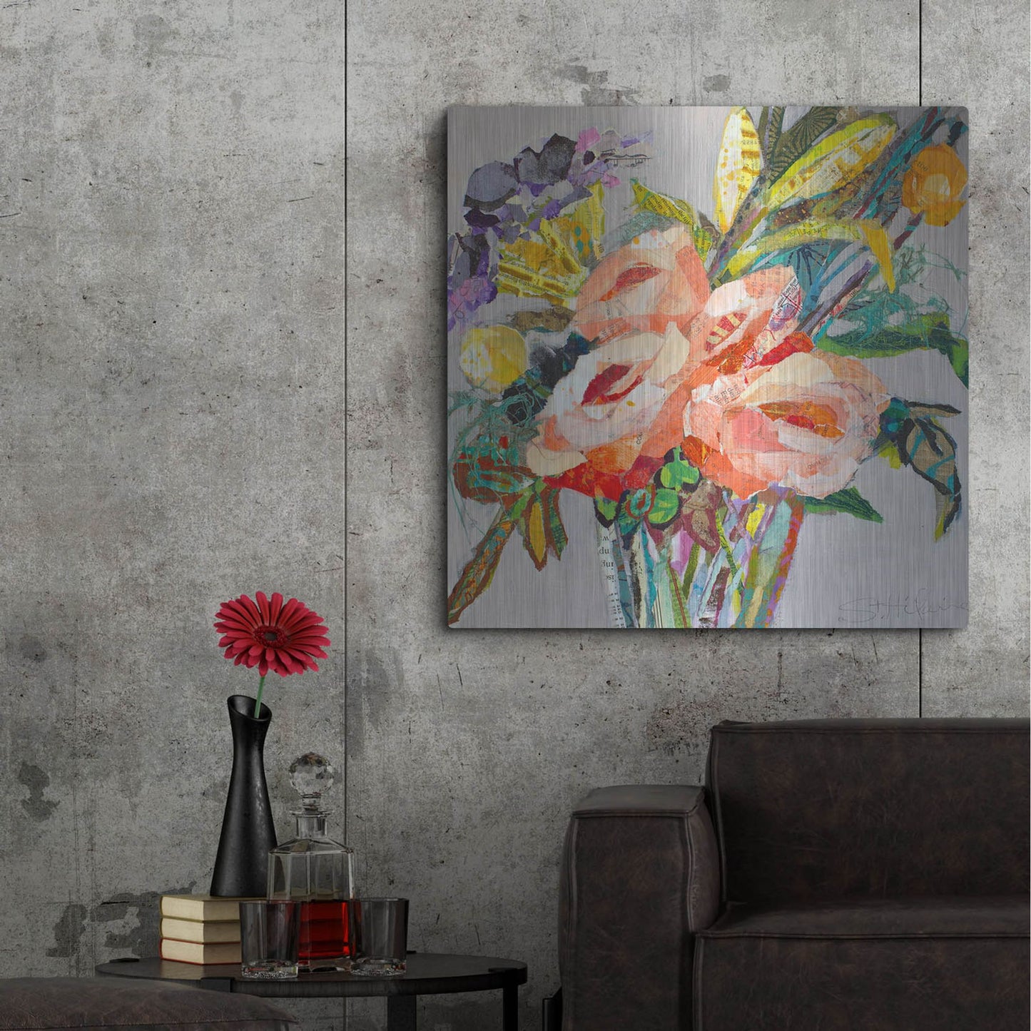 Luxe Metal Art 'Sweet Mexico' by St. Hilaire Elizabeth, Metal Wall Art,36x36