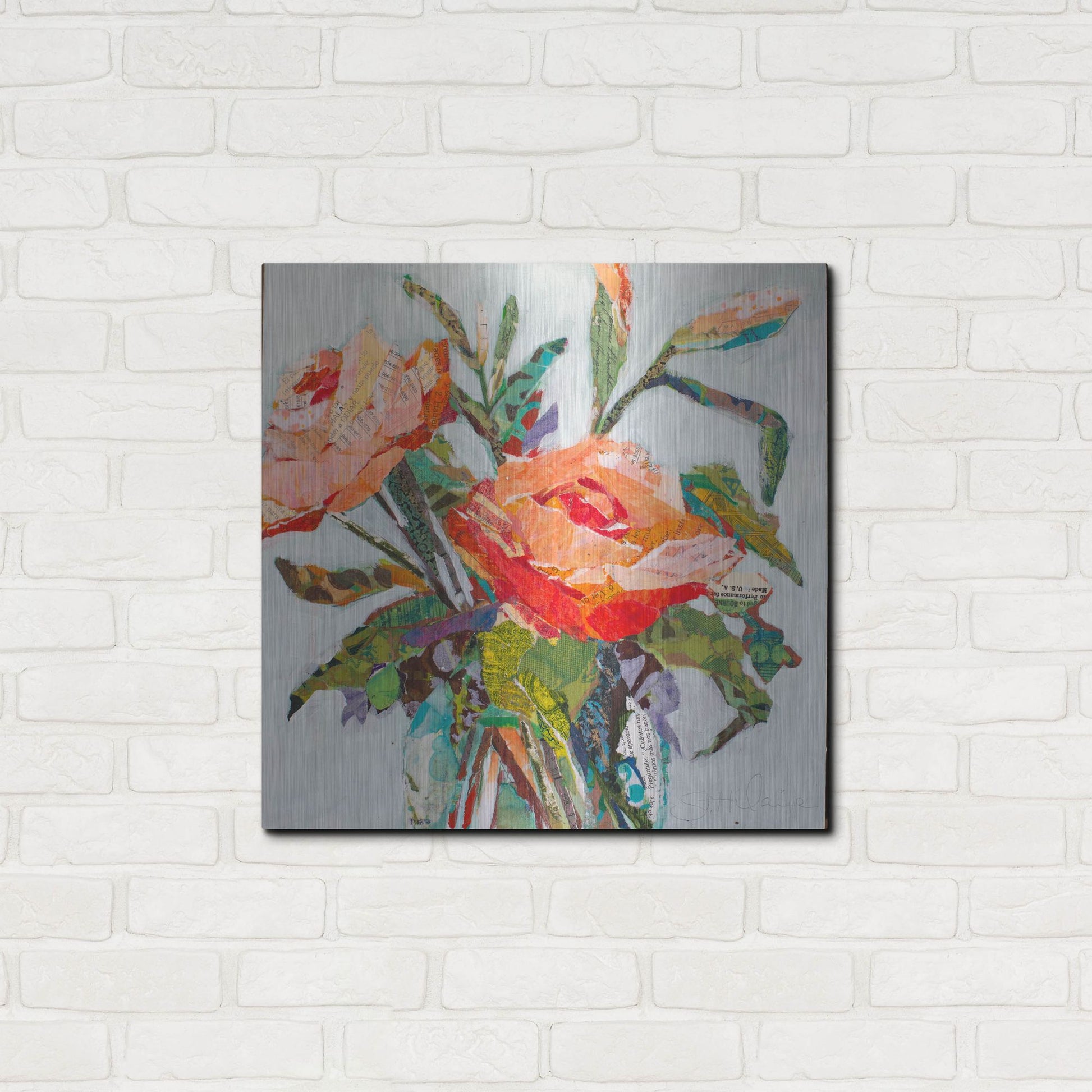 Luxe Metal Art 'Hacienda Dream' by St. Hilaire Elizabeth, Metal Wall Art,24x24