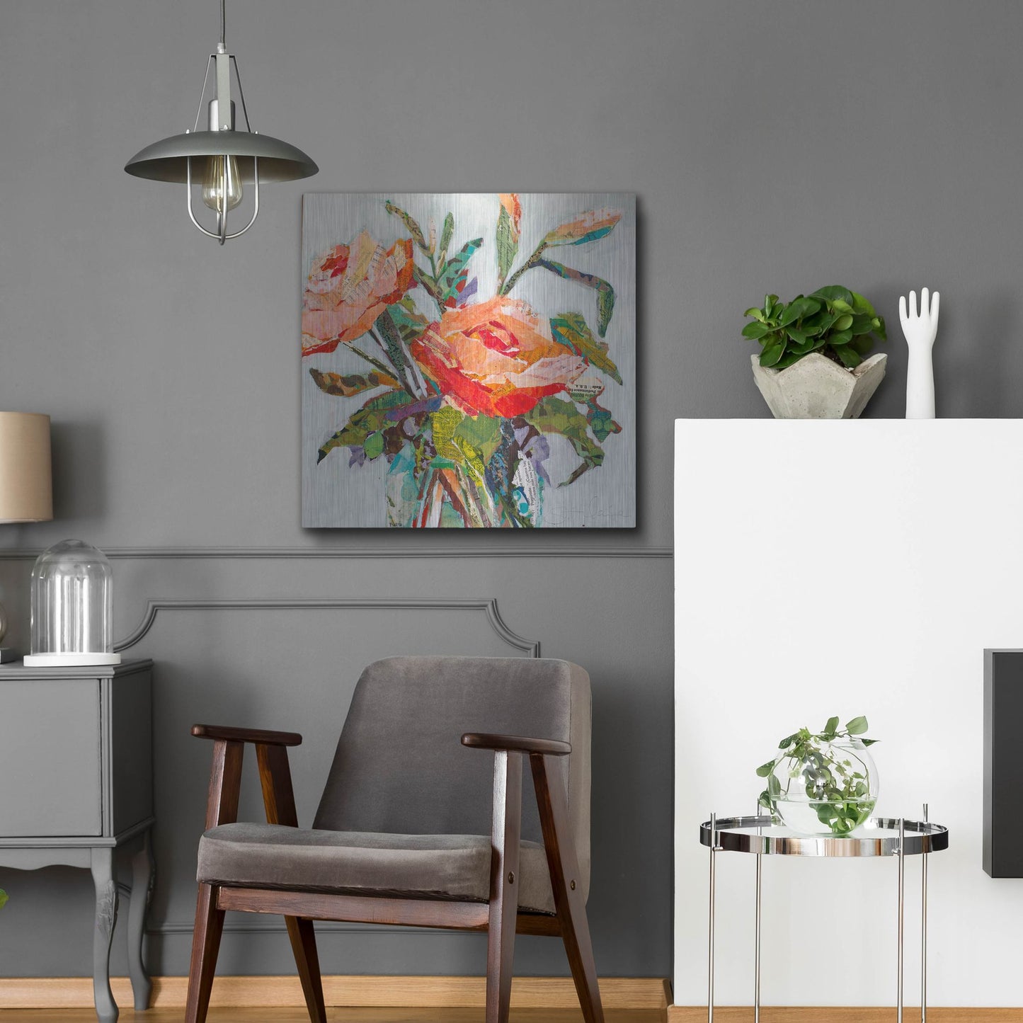 Luxe Metal Art 'Hacienda Dream' by St. Hilaire Elizabeth, Metal Wall Art,24x24