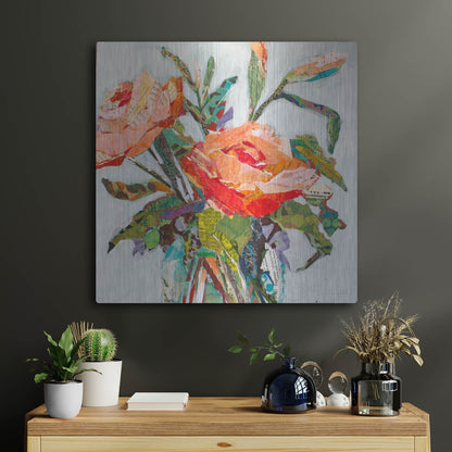 Luxe Metal Art 'Hacienda Dream' by St. Hilaire Elizabeth, Metal Wall Art,24x24