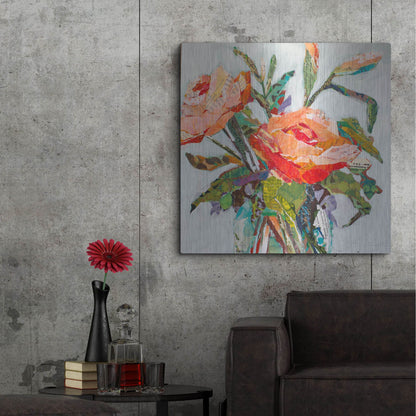 Luxe Metal Art 'Hacienda Dream' by St. Hilaire Elizabeth, Metal Wall Art,36x36