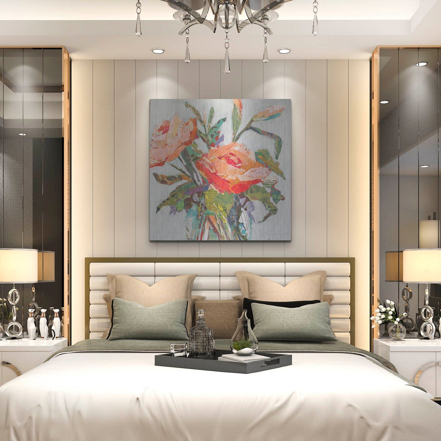 Luxe Metal Art 'Hacienda Dream' by St. Hilaire Elizabeth, Metal Wall Art,36x36