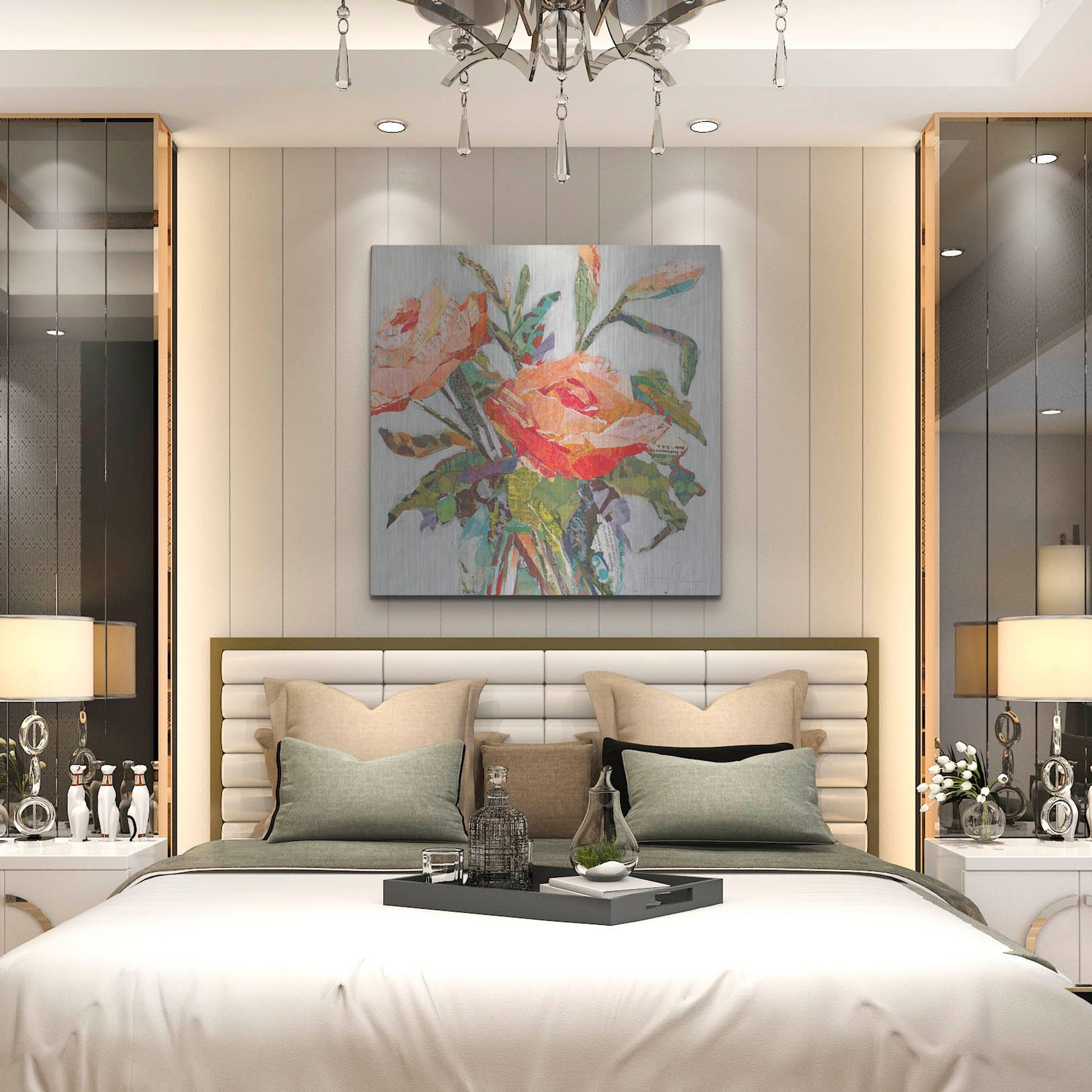 Luxe Metal Art 'Hacienda Dream' by St. Hilaire Elizabeth, Metal Wall Art,36x36