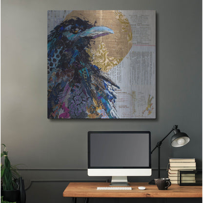 Luxe Metal Art 'Raven 7' by St. Hilaire Elizabeth, Metal Wall Art,36x36