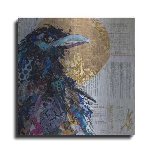 Luxe Metal Art 'Raven 7' by St. Hilaire Elizabeth, Metal Wall Art