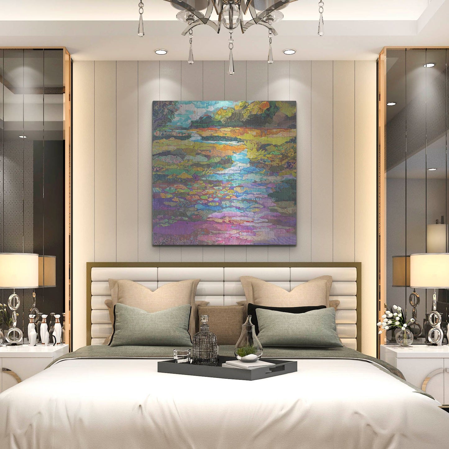 Luxe Metal Art 'Along the Wekiva' by St. Hilaire Elizabeth, Metal Wall Art,36x36