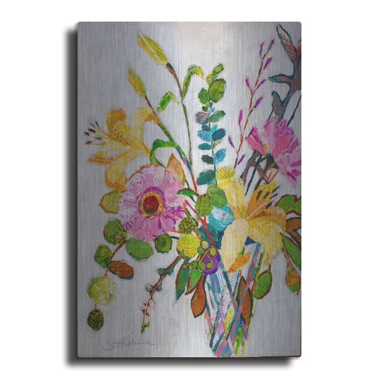 Luxe Metal Art 'Happy Birthday! 2' by St. Hilaire Elizabeth, Metal Wall Art