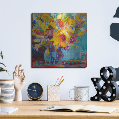 Luxe Metal Art 'Only In Dreams 3' by St. Hilaire Elizabeth, Metal Wall Art,12x12