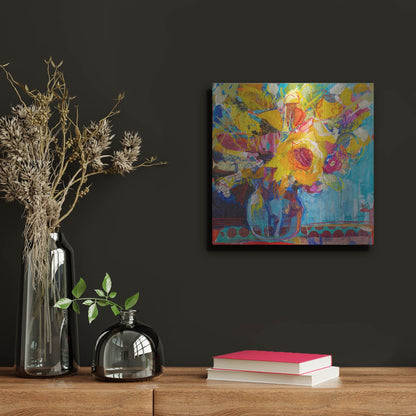 Luxe Metal Art 'Only In Dreams 3' by St. Hilaire Elizabeth, Metal Wall Art,12x12