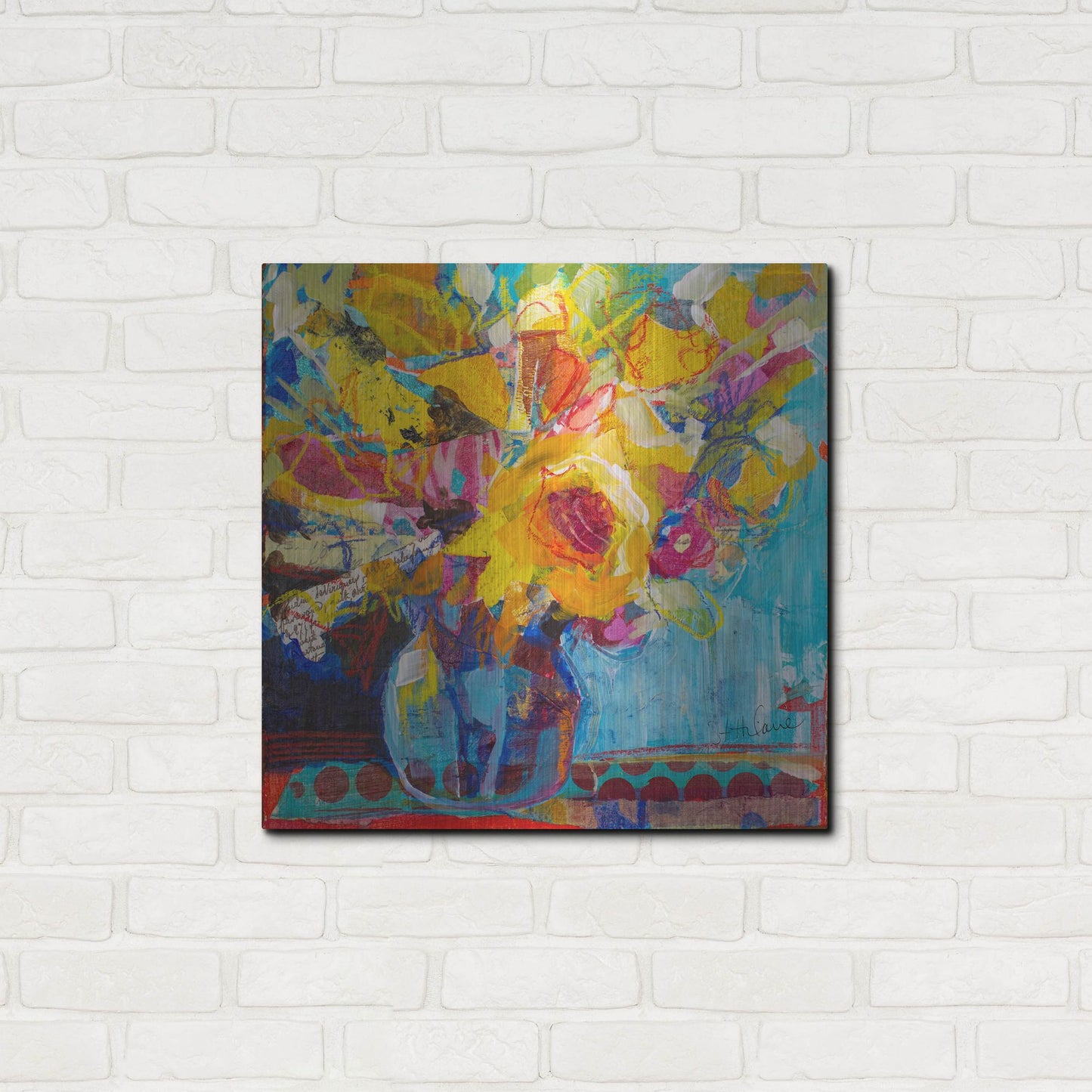 Luxe Metal Art 'Only In Dreams 3' by St. Hilaire Elizabeth, Metal Wall Art,24x24