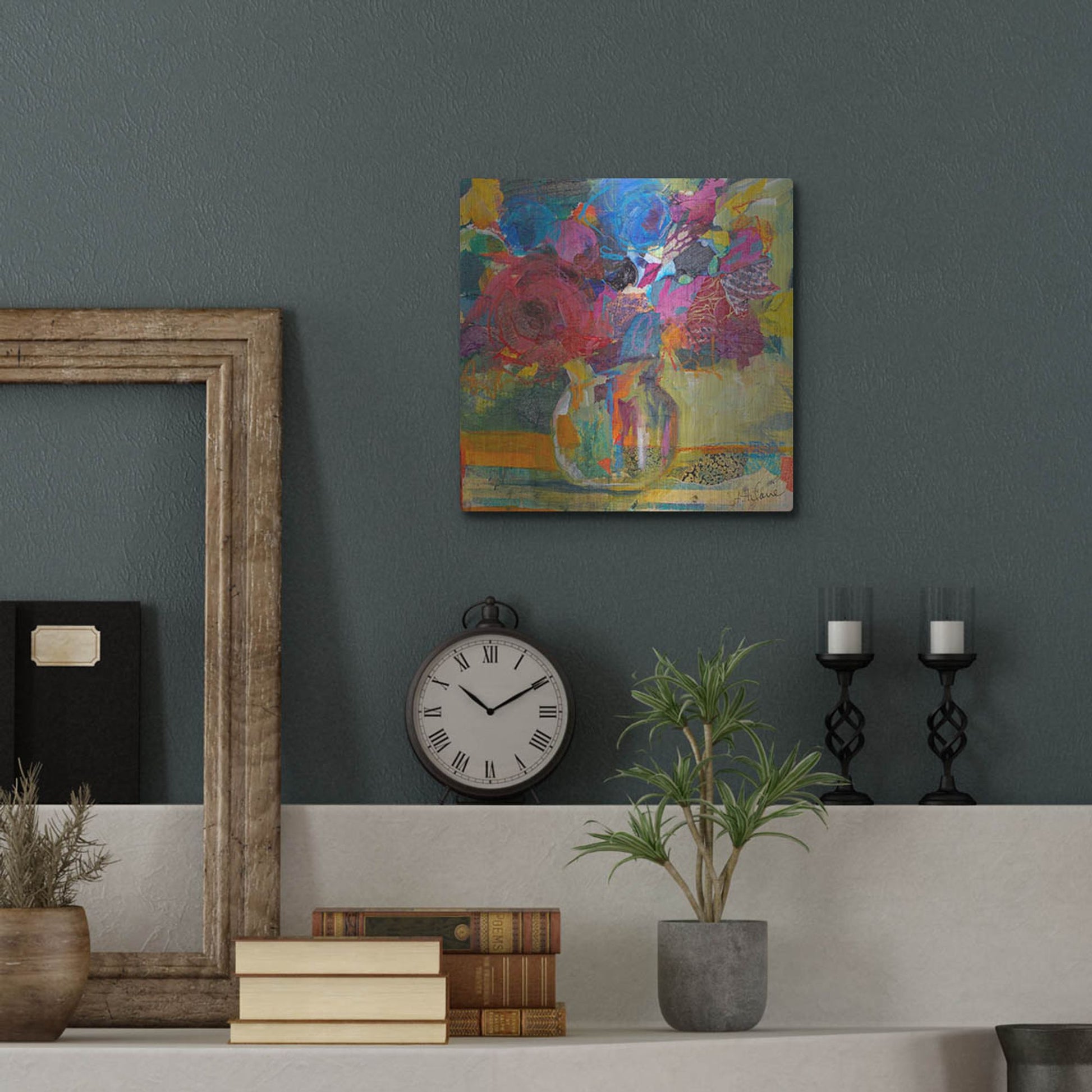 Luxe Metal Art 'Only In Dreams 1' by St. Hilaire Elizabeth, Metal Wall Art,12x12