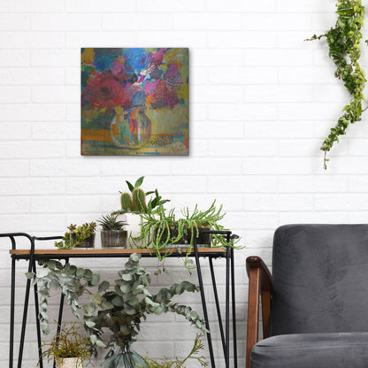 Luxe Metal Art 'Only In Dreams 1' by St. Hilaire Elizabeth, Metal Wall Art,12x12