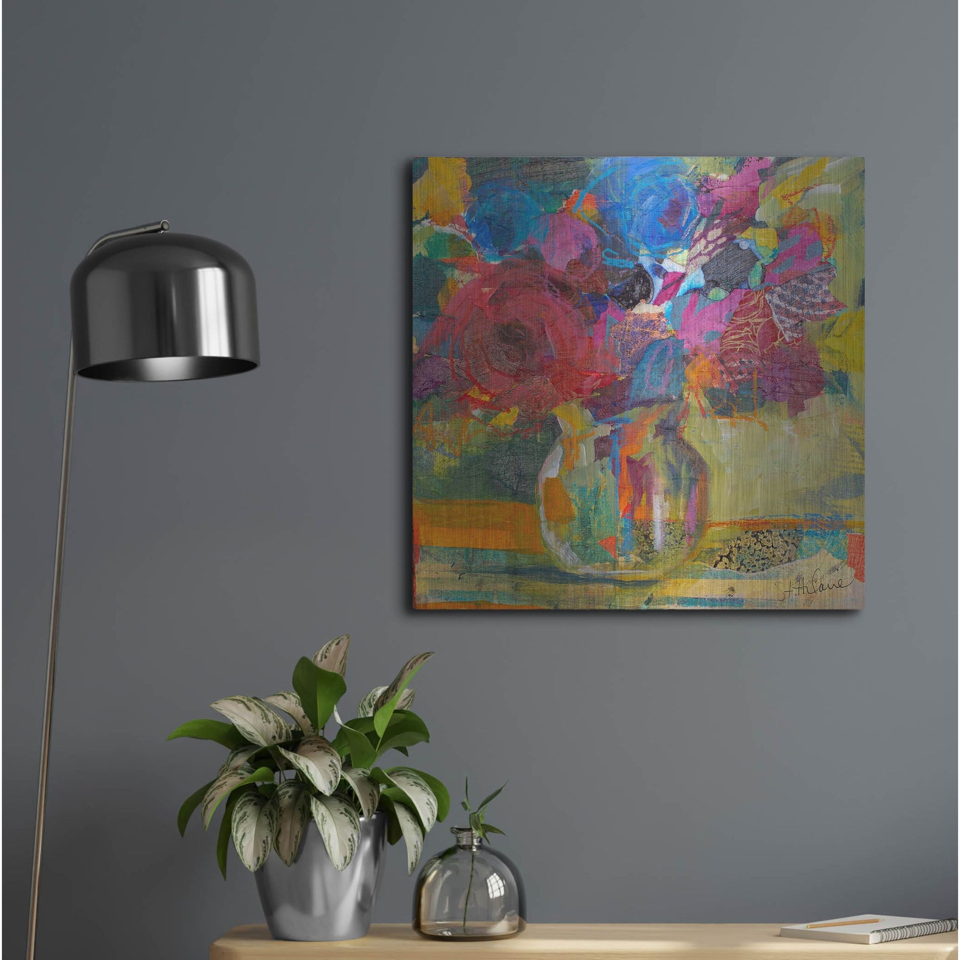 Luxe Metal Art 'Only In Dreams 1' by St. Hilaire Elizabeth, Metal Wall Art,24x24