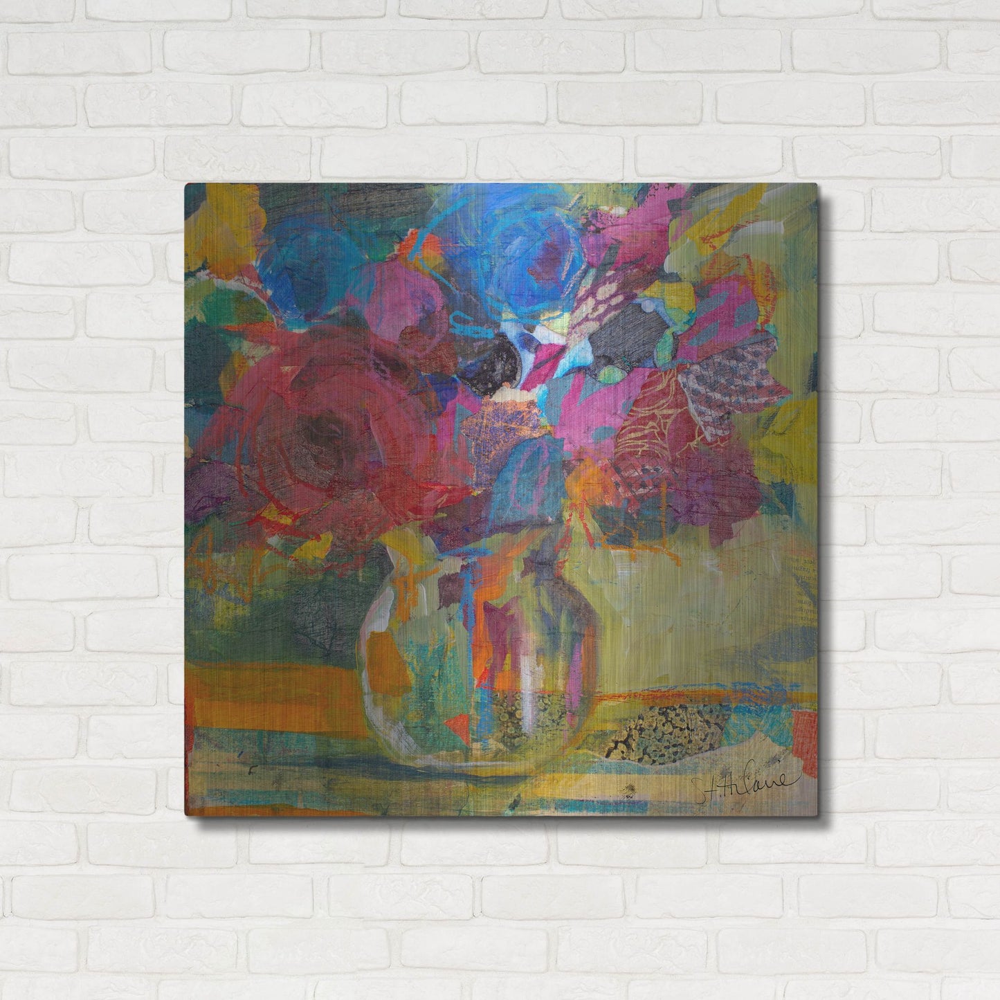 Luxe Metal Art 'Only In Dreams 1' by St. Hilaire Elizabeth, Metal Wall Art,36x36