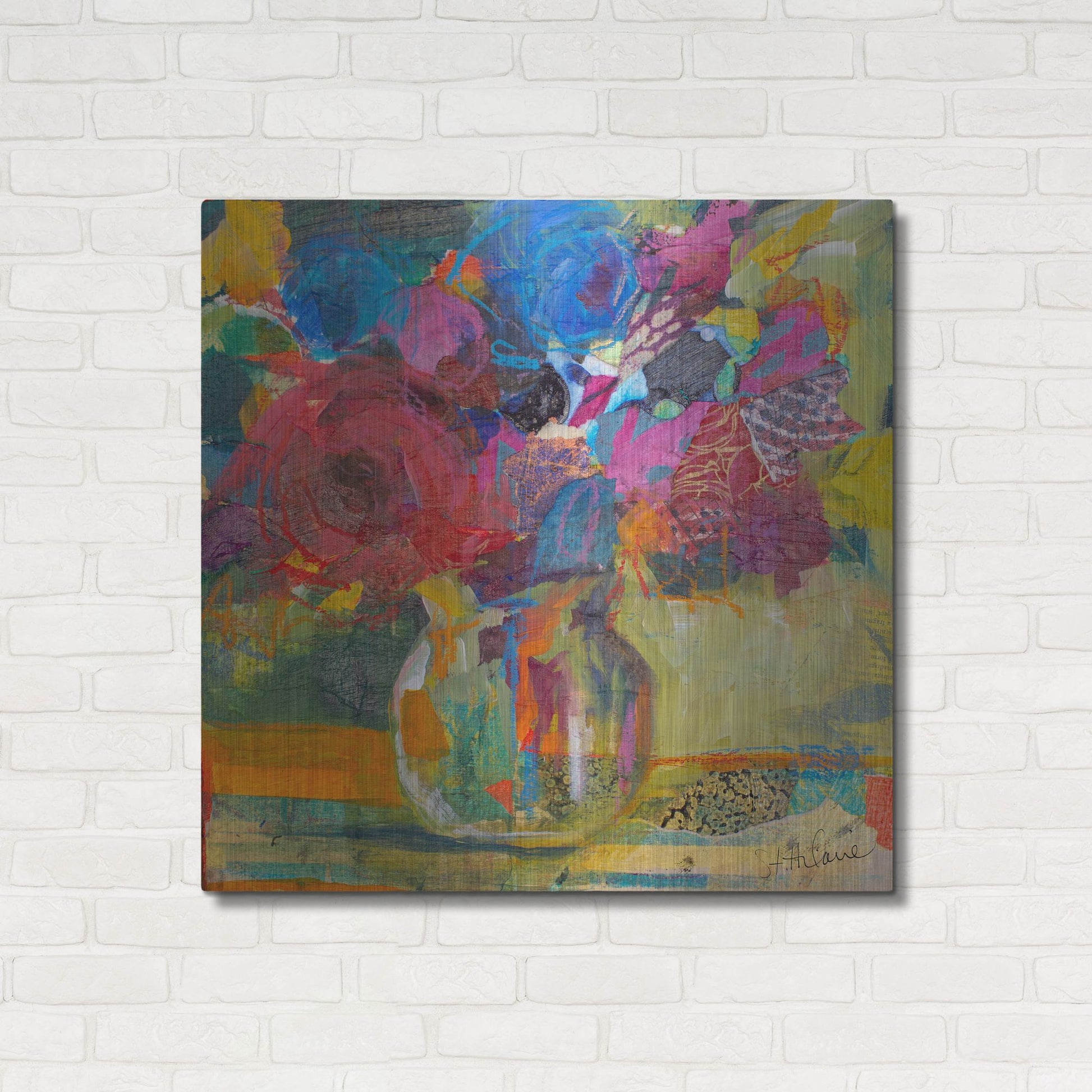 Luxe Metal Art 'Only In Dreams 1' by St. Hilaire Elizabeth, Metal Wall Art,36x36