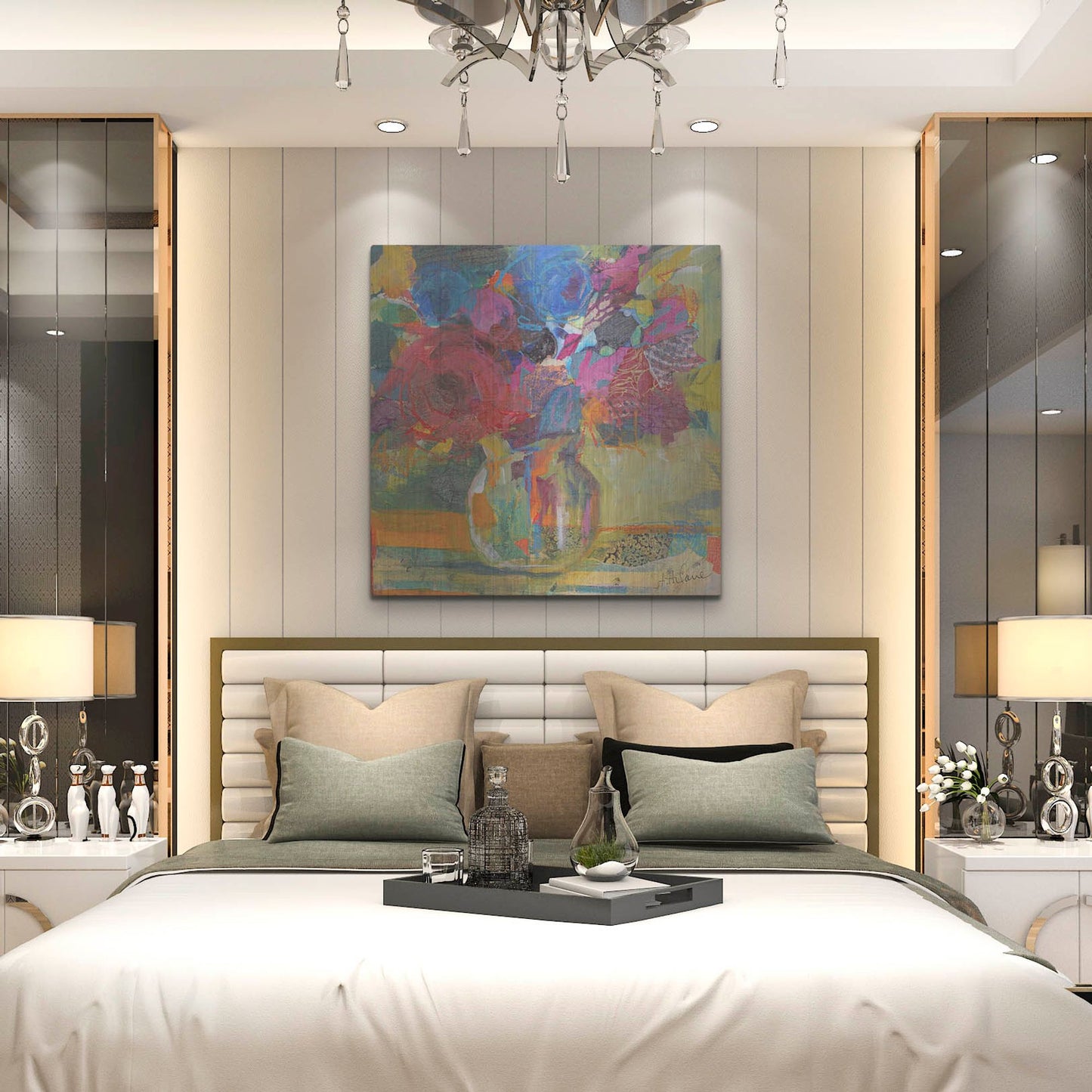 Luxe Metal Art 'Only In Dreams 1' by St. Hilaire Elizabeth, Metal Wall Art,36x36