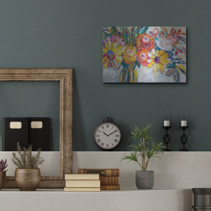 Luxe Metal Art 'Sunday Morning' by St. Hilaire Elizabeth, Metal Wall Art,16x12