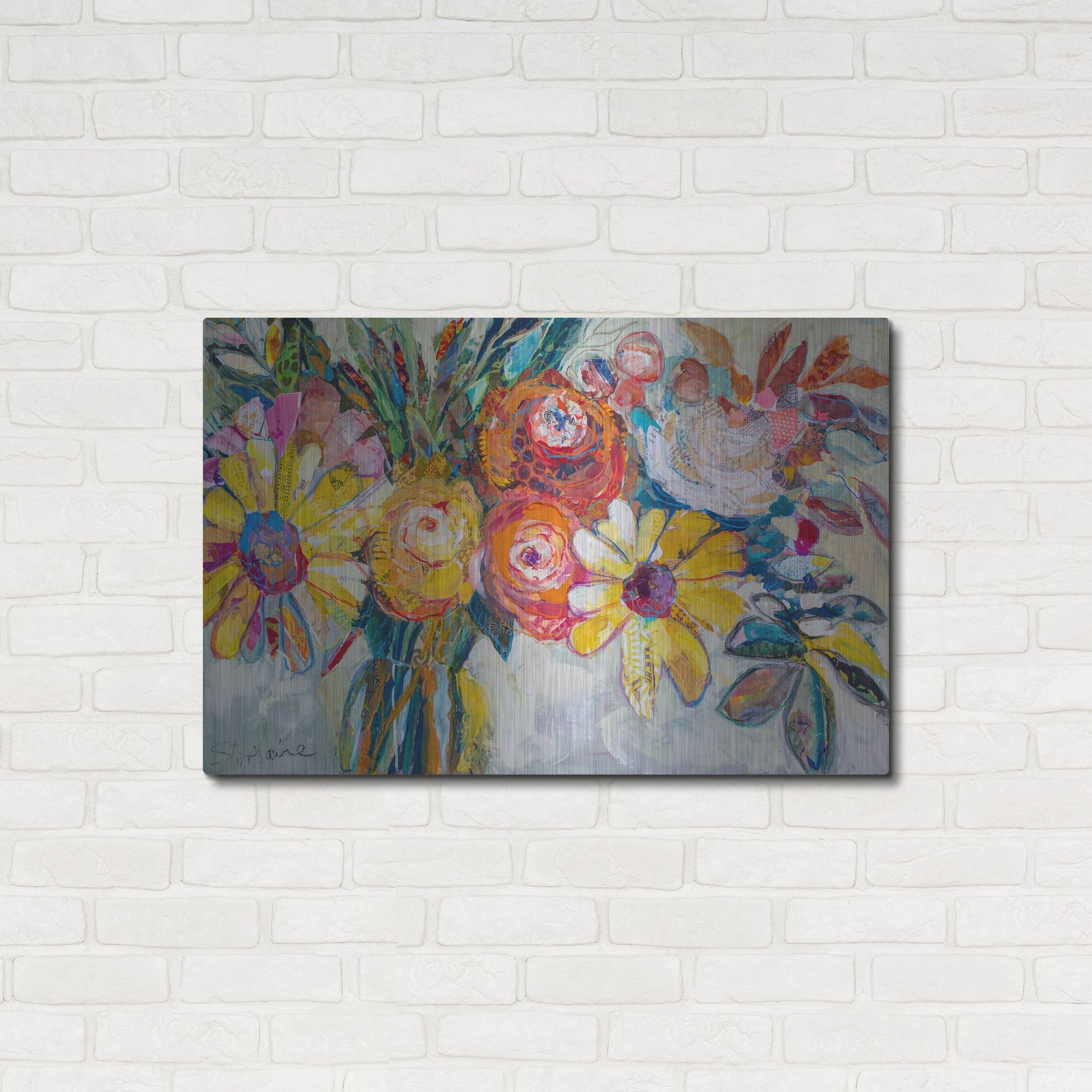 Luxe Metal Art 'Sunday Morning' by St. Hilaire Elizabeth, Metal Wall Art,36x24