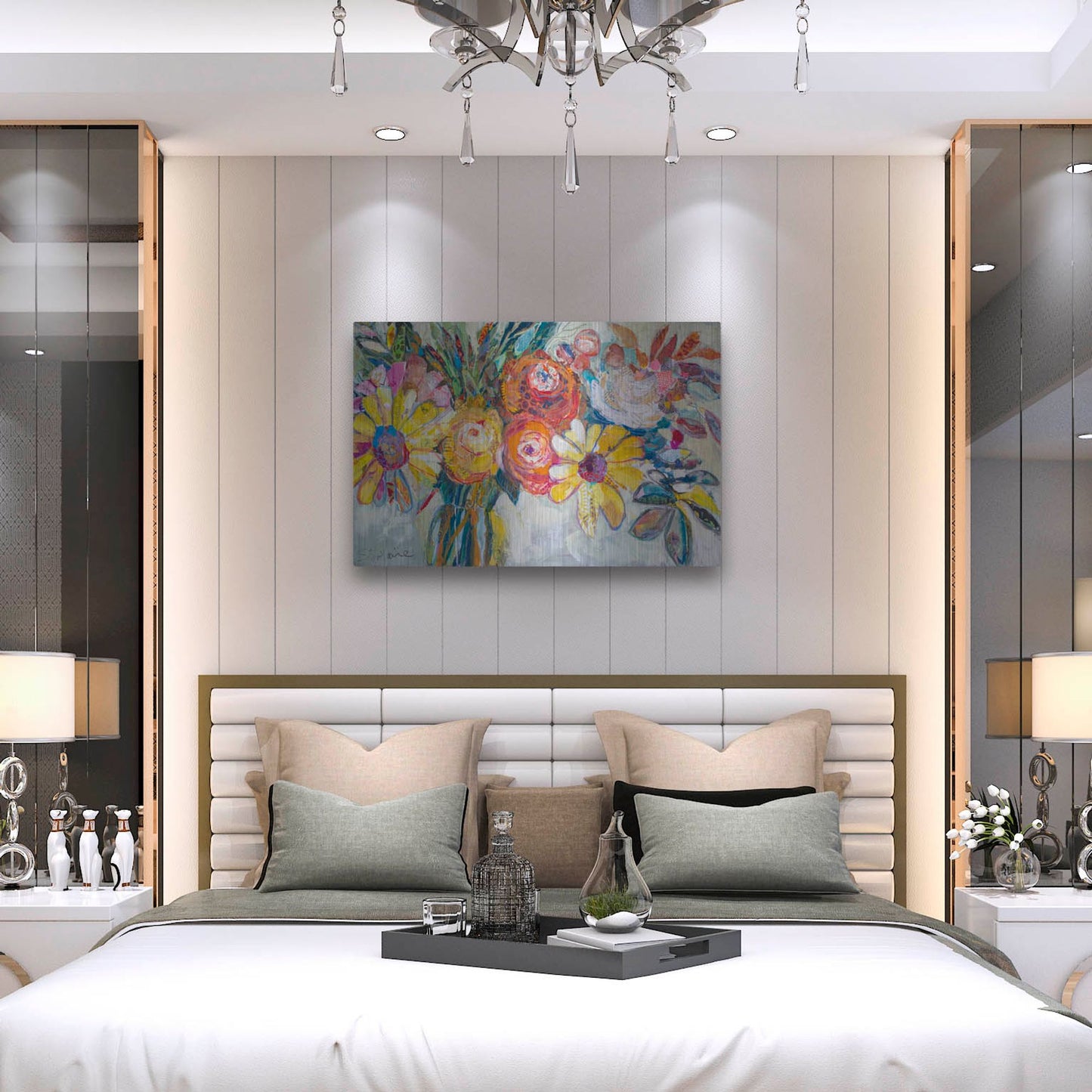 Luxe Metal Art 'Sunday Morning' by St. Hilaire Elizabeth, Metal Wall Art,36x24