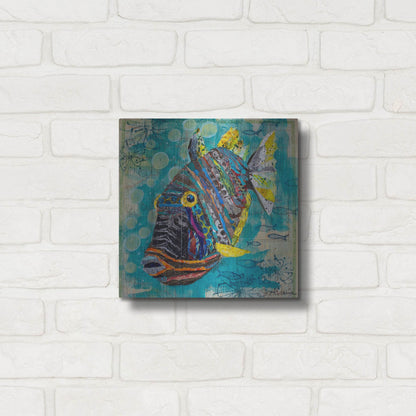 Luxe Metal Art 'Reef Fish' by St. Hilaire Elizabeth, Metal Wall Art,12x12