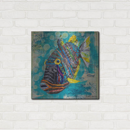 Luxe Metal Art 'Reef Fish' by St. Hilaire Elizabeth, Metal Wall Art,24x24