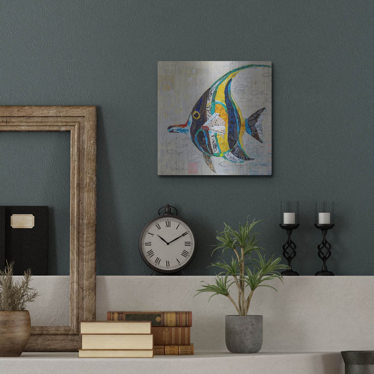 Luxe Metal Art 'Moorish Idol' by St. Hilaire Elizabeth, Metal Wall Art,12x12