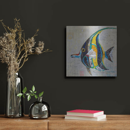 Luxe Metal Art 'Moorish Idol' by St. Hilaire Elizabeth, Metal Wall Art,12x12