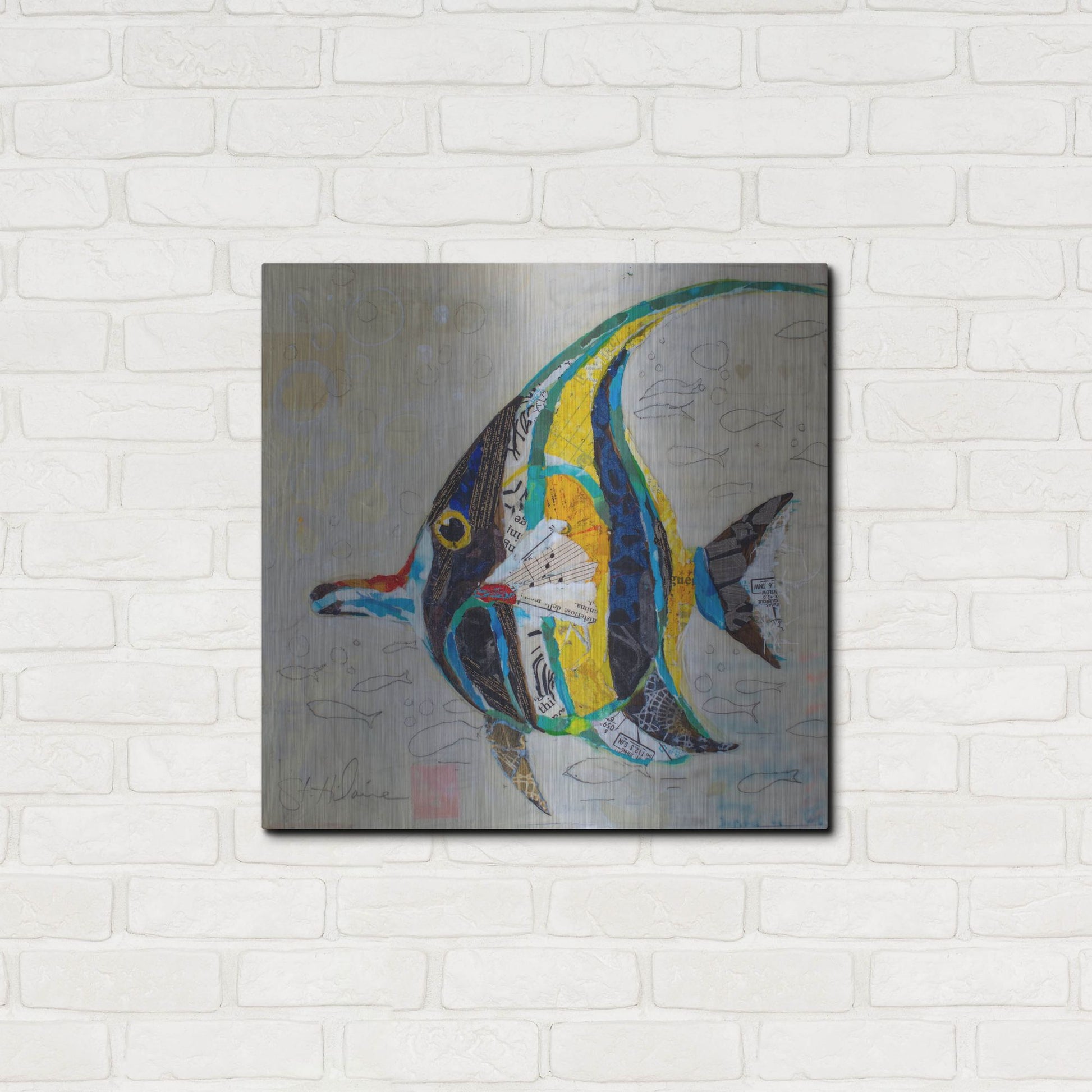 Luxe Metal Art 'Moorish Idol' by St. Hilaire Elizabeth, Metal Wall Art,24x24