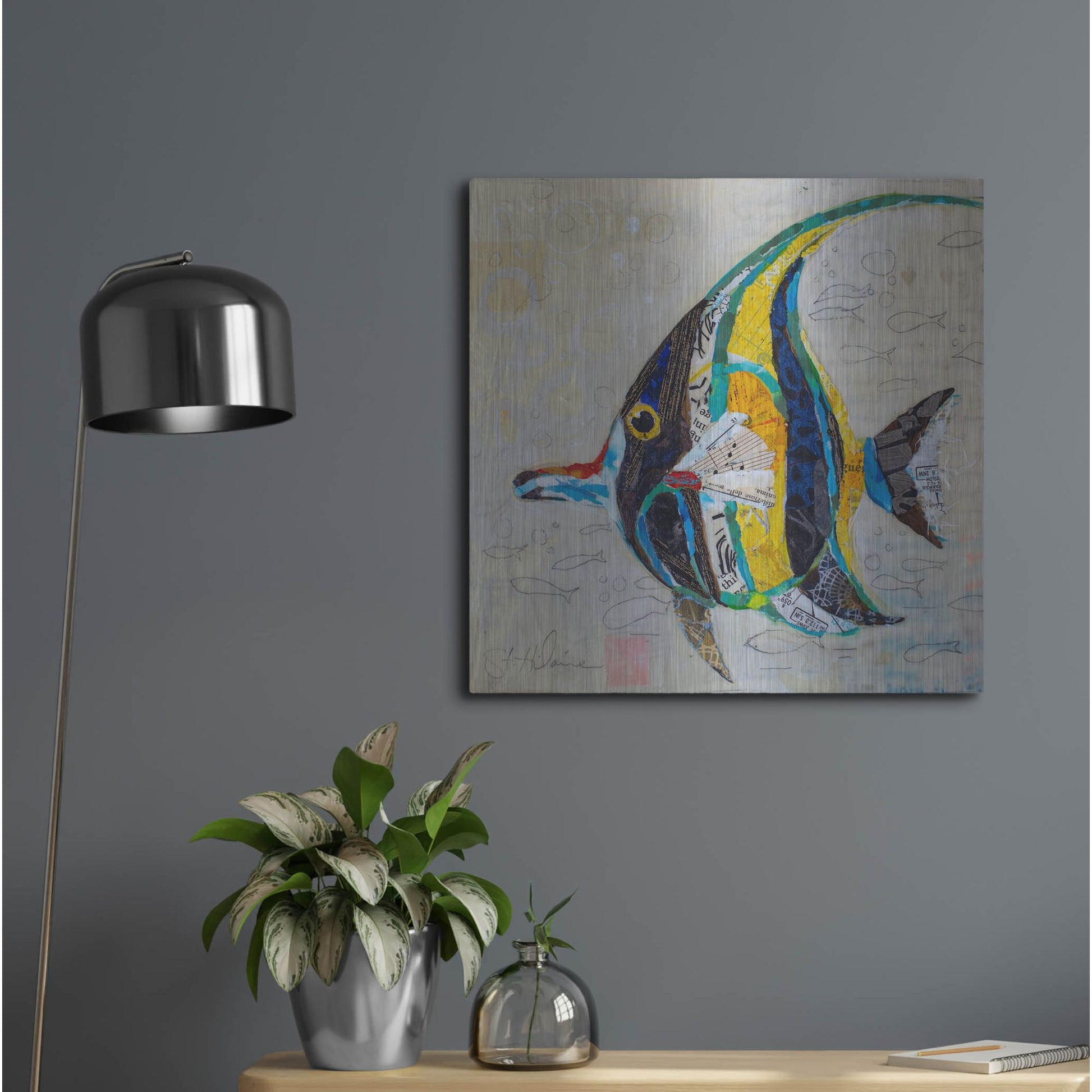 Luxe Metal Art 'Moorish Idol' by St. Hilaire Elizabeth, Metal Wall Art,24x24