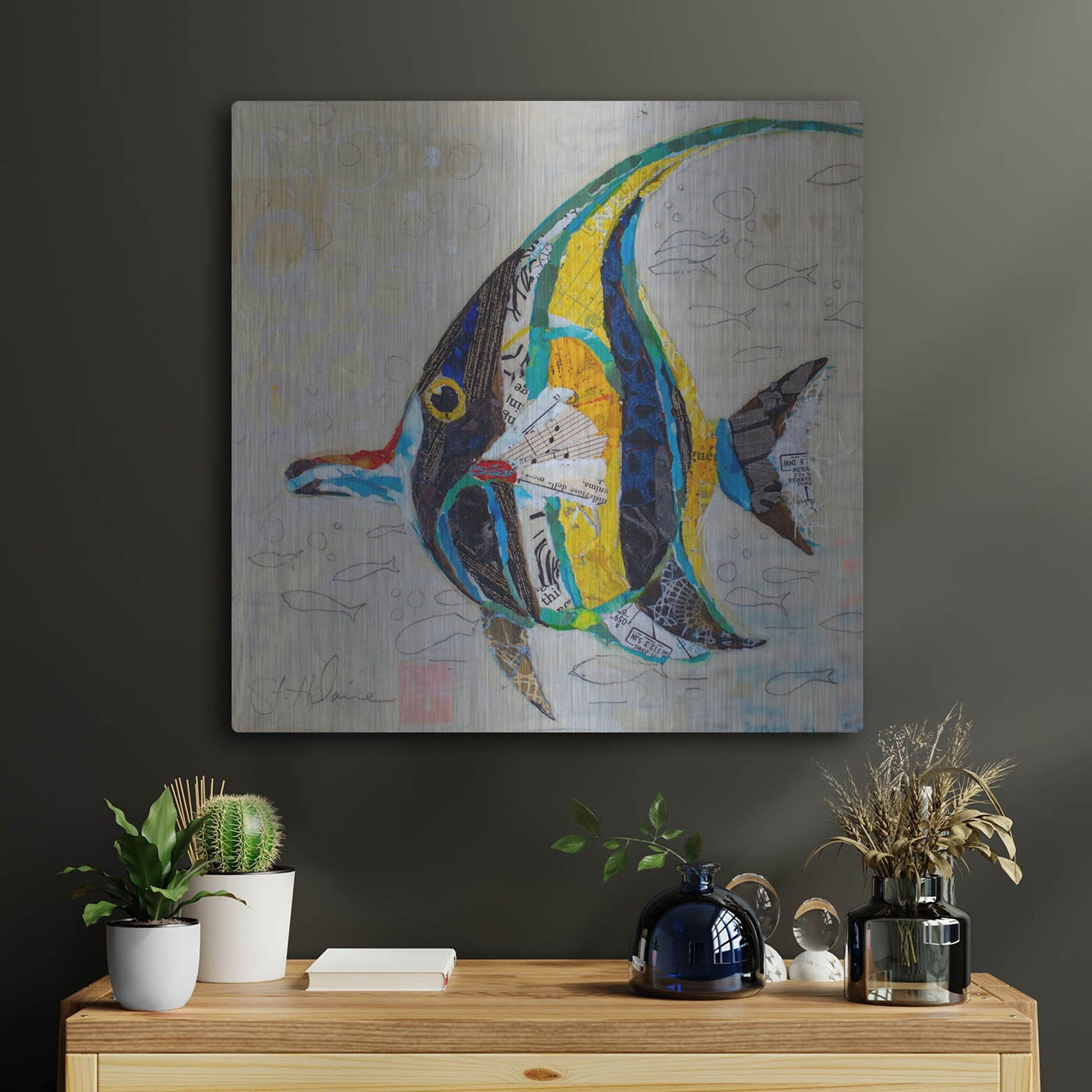 Luxe Metal Art 'Moorish Idol' by St. Hilaire Elizabeth, Metal Wall Art,24x24