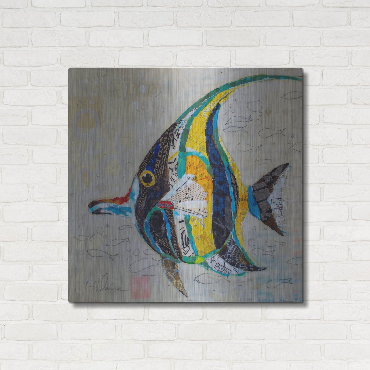 Luxe Metal Art 'Moorish Idol' by St. Hilaire Elizabeth, Metal Wall Art,36x36